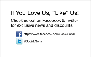 Half Sheet Flyer Promoting Facebook and Twitter